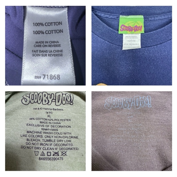 Bundle (4) Rare Scooby Doo Vintage Y2K Shirt Size XL Multi Color Stitched Lot - Picture 4 of 12